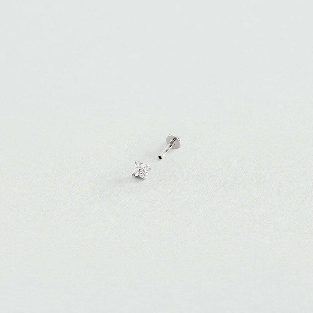 Agatha Piercing Hélix & Tragus MIX& MATCH - Cristal / Argenté 02390556-136-TU