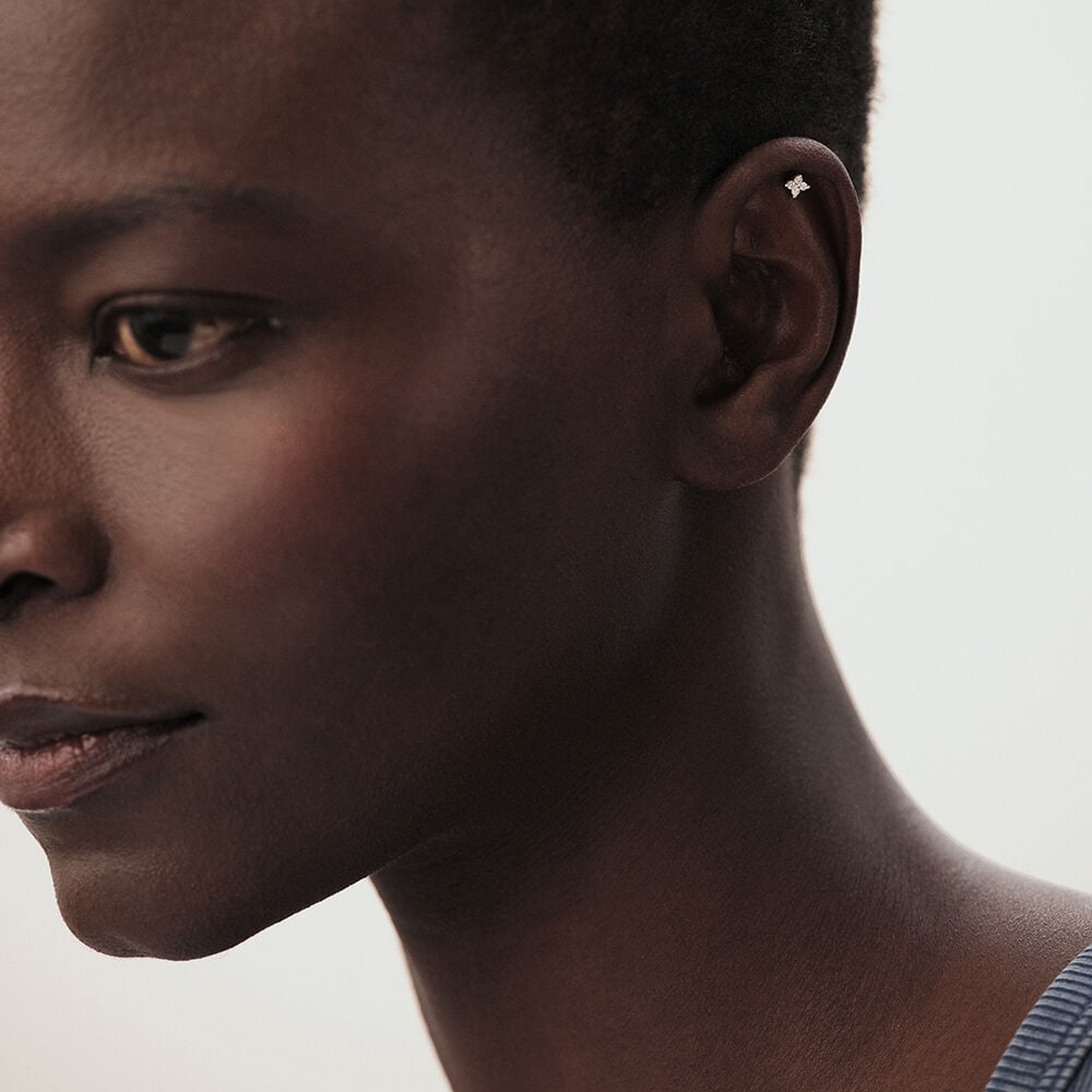 Agatha Piercing Hélix & Tragus MIX& MATCH - Cristal / Argenté 02390556-136-TU