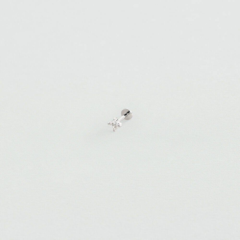 Agatha Piercing Hélix & Tragus MIX& MATCH - Cristal / Argenté 02390556-136-TU