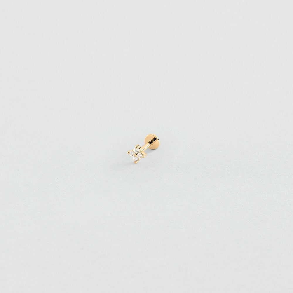 Agatha Piercing Hélix & Tragus MIX& MATCH - Cristal / Doré 02390555-137-TU