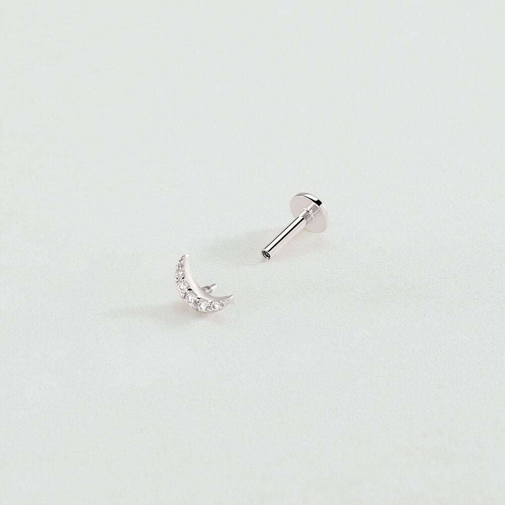 Agatha Piercing Hélix & Tragus PALOMA - Cristal / Argenté 02321154-136-TU
