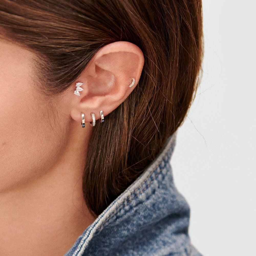 Agatha Piercing Hélix & Tragus PALOMA - Cristal / Argenté 02321154-136-TU