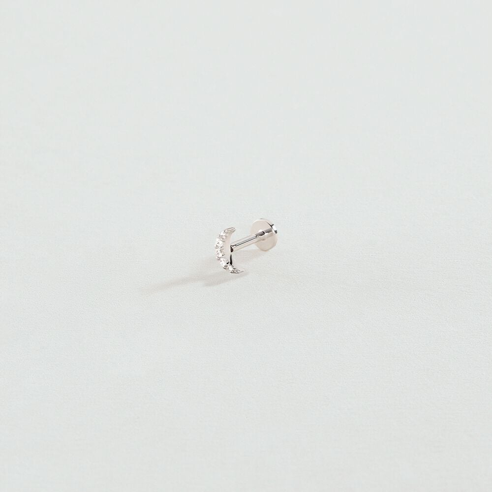 Agatha Piercing Hélix & Tragus PALOMA - Cristal / Argenté 02321154-136-TU