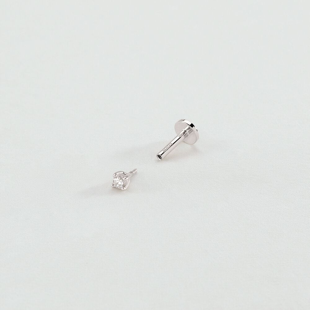 Agatha Piercing Hélix & Tragus PAULA - Cristal / Argenté 02321151-136-TU