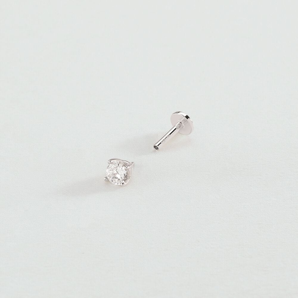 Agatha Piercing Hélix & Tragus PAULA - Cristal / Argenté 02321152-136-TU