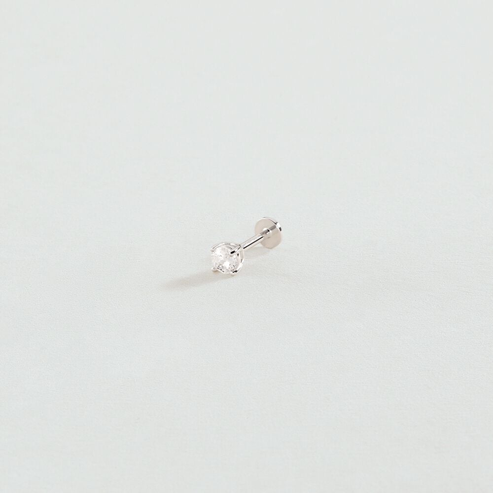 Agatha Piercing Hélix & Tragus PAULA - Cristal / Argenté 02321152-136-TU