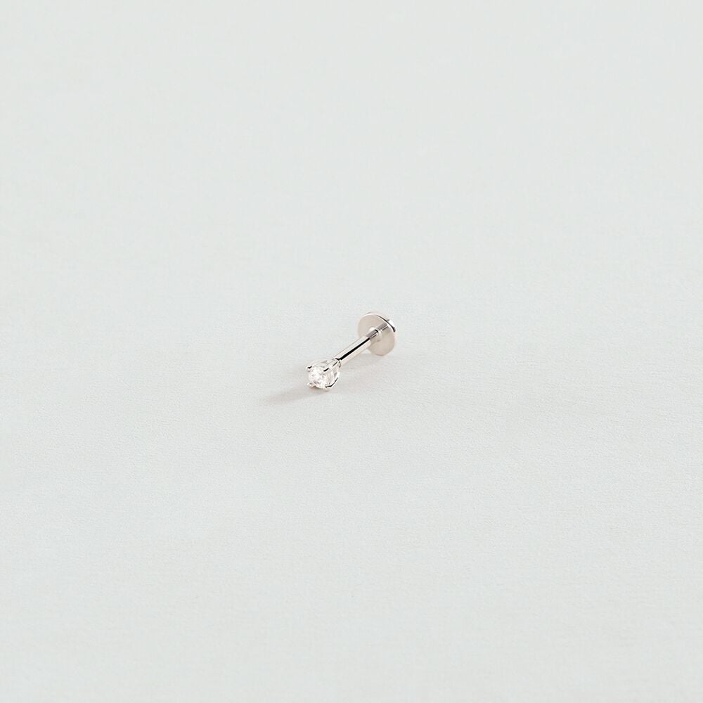 Agatha Piercing Hélix & Tragus PAULA - Cristal / Argenté 02321151-136-TU