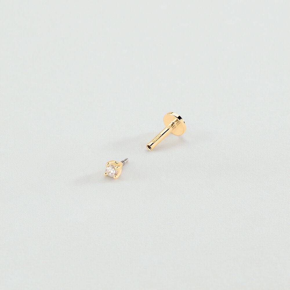 Agatha Piercing Hélix & Tragus PAULA - Cristal / Doré 02390513-137-TU