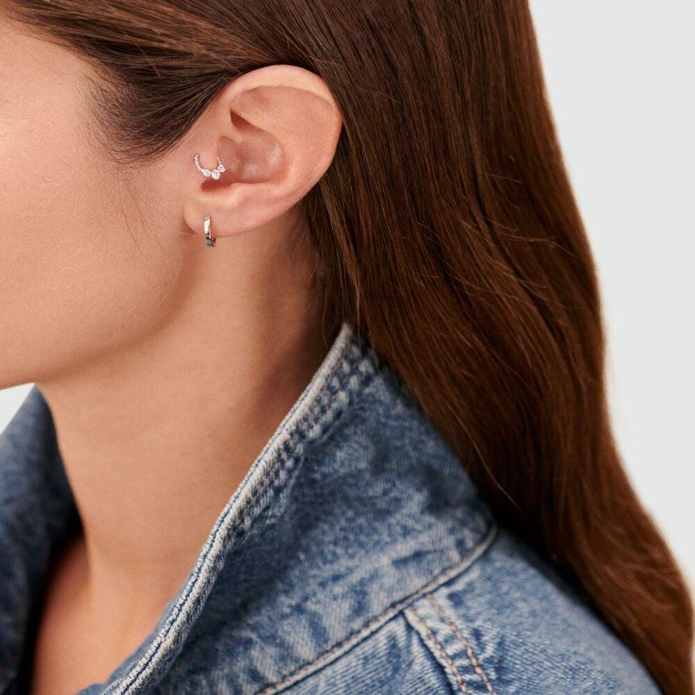 Agatha Piercing Hélix & Tragus PAULINE - Cristal / Argenté 02321150-136-TU