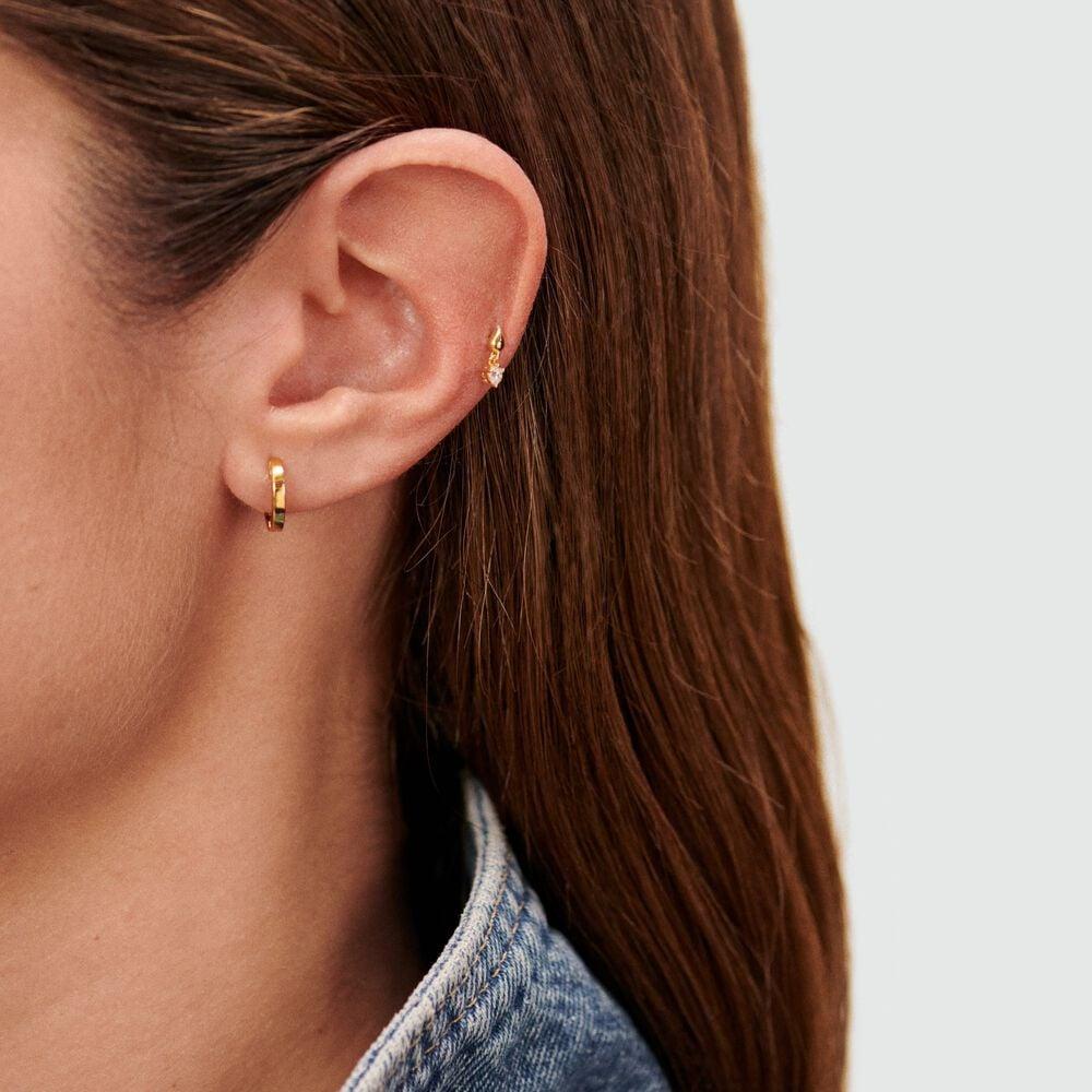 Agatha Piercing Hélix & Tragus PERRINE - Cristal / Doré 02390519-137-TU
