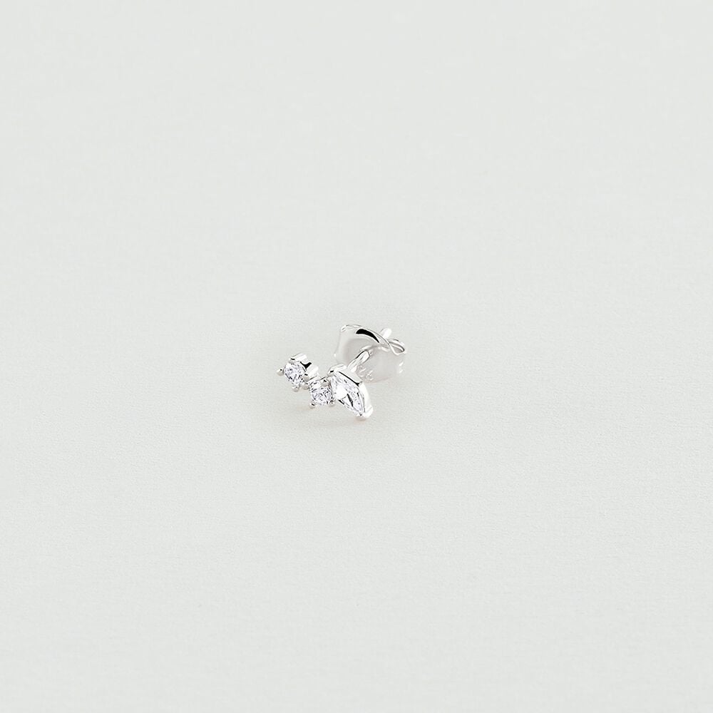 Agatha Piercing puce AMAS - Cristal / Argenté 02321252-136-TU