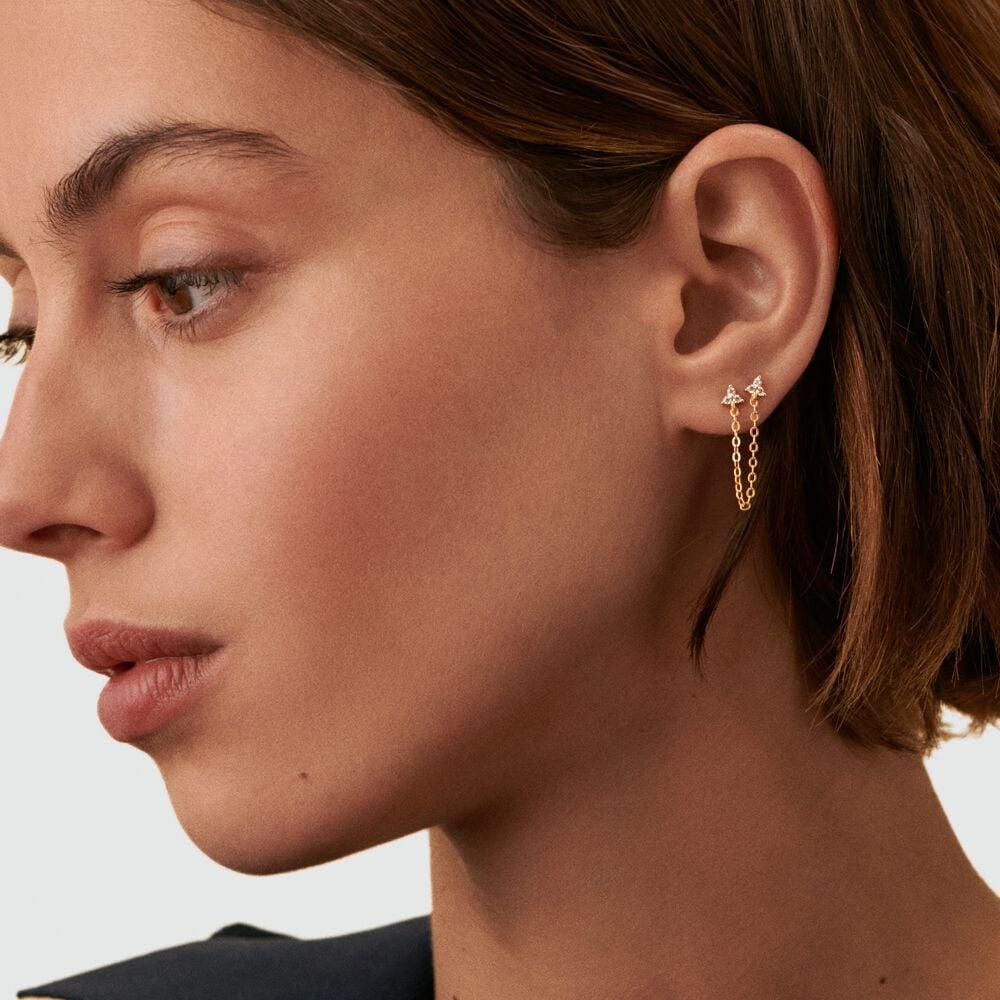 Agatha Piercing Puce BONISIMO - Cristal / Doré 02390062-137-TU