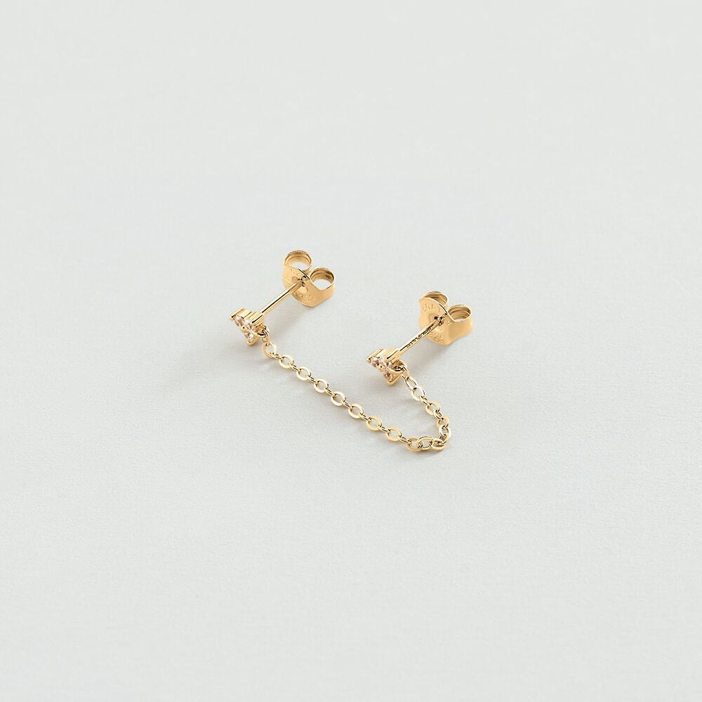 Agatha Piercing puce BONISIMO - Cristal / Doré 02390062-137-TU