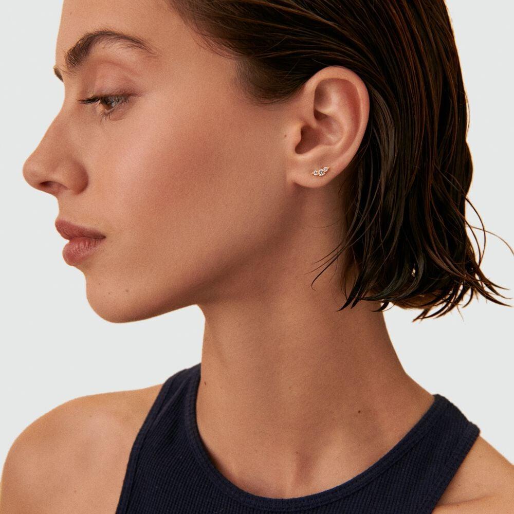 Agatha Piercing Puce CROISSAN - Cristal / Doré 02390082-137-TU