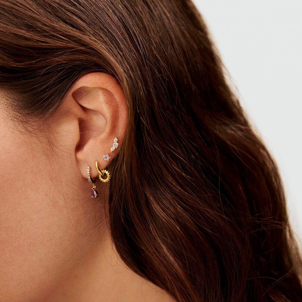 Agatha Piercing Puce CROISSAN - Cristal / Doré 02390082-137-TU