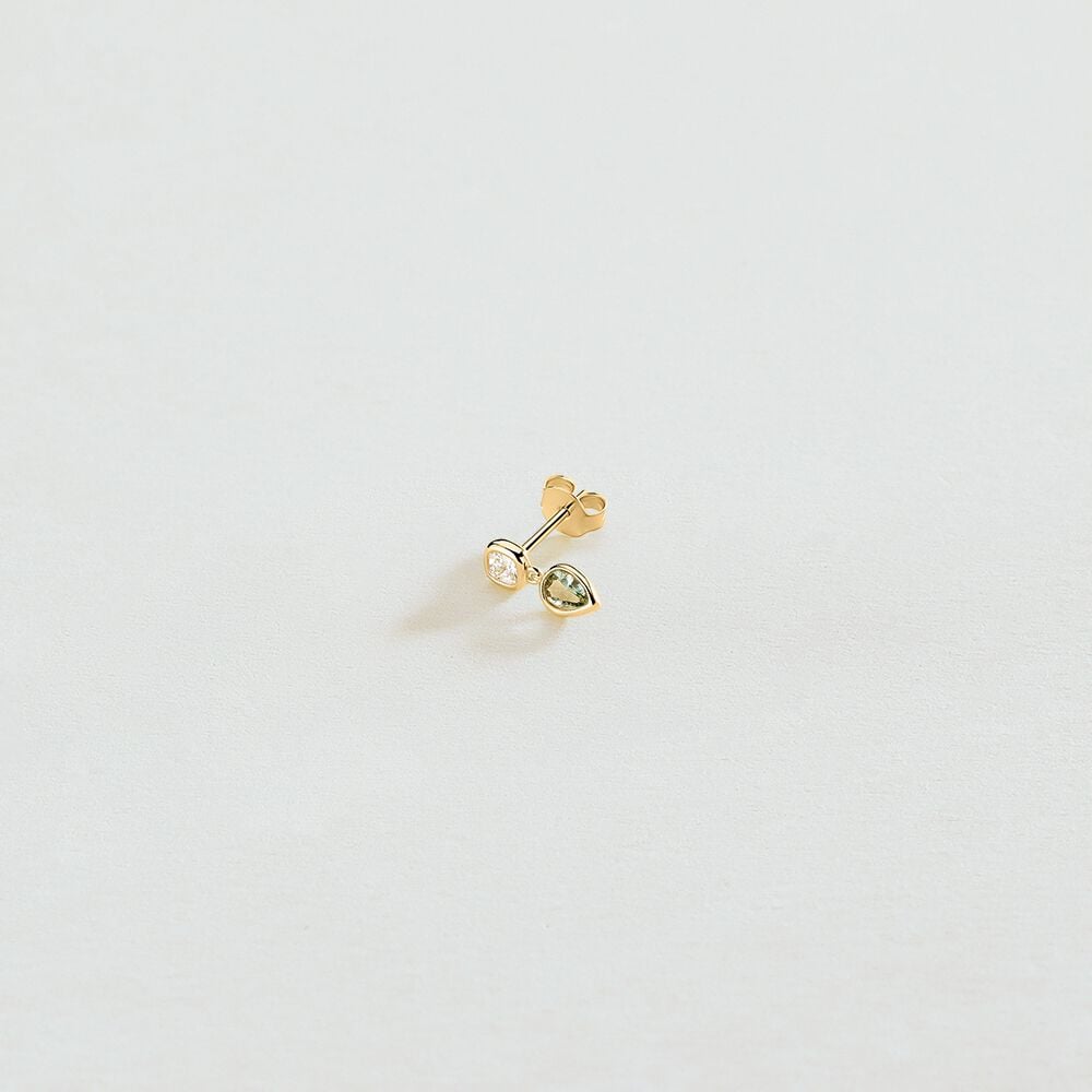 Agatha Piercing puce LILA - Vert d eau / doré 02390534-876-TU