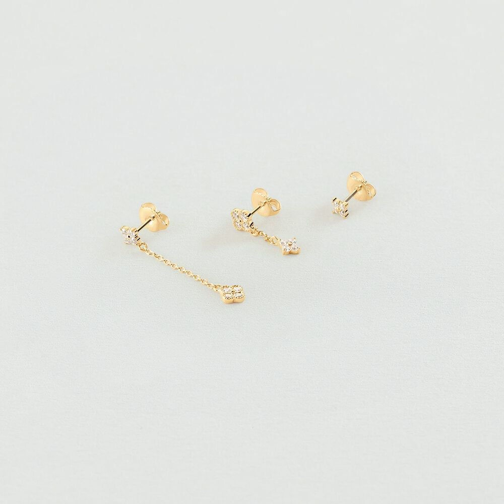 Agatha Piercing puce MIX& MATCH - Cristal / Doré 02390406-137-TU Agatha Piercing puce MIX& MATCH - Cristal / Doré 02390406-137-TU