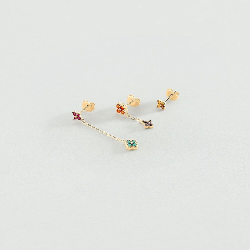 Agatha Piercing puce MIX& MATCH - Multicolore / Doré 02390406-256-TU