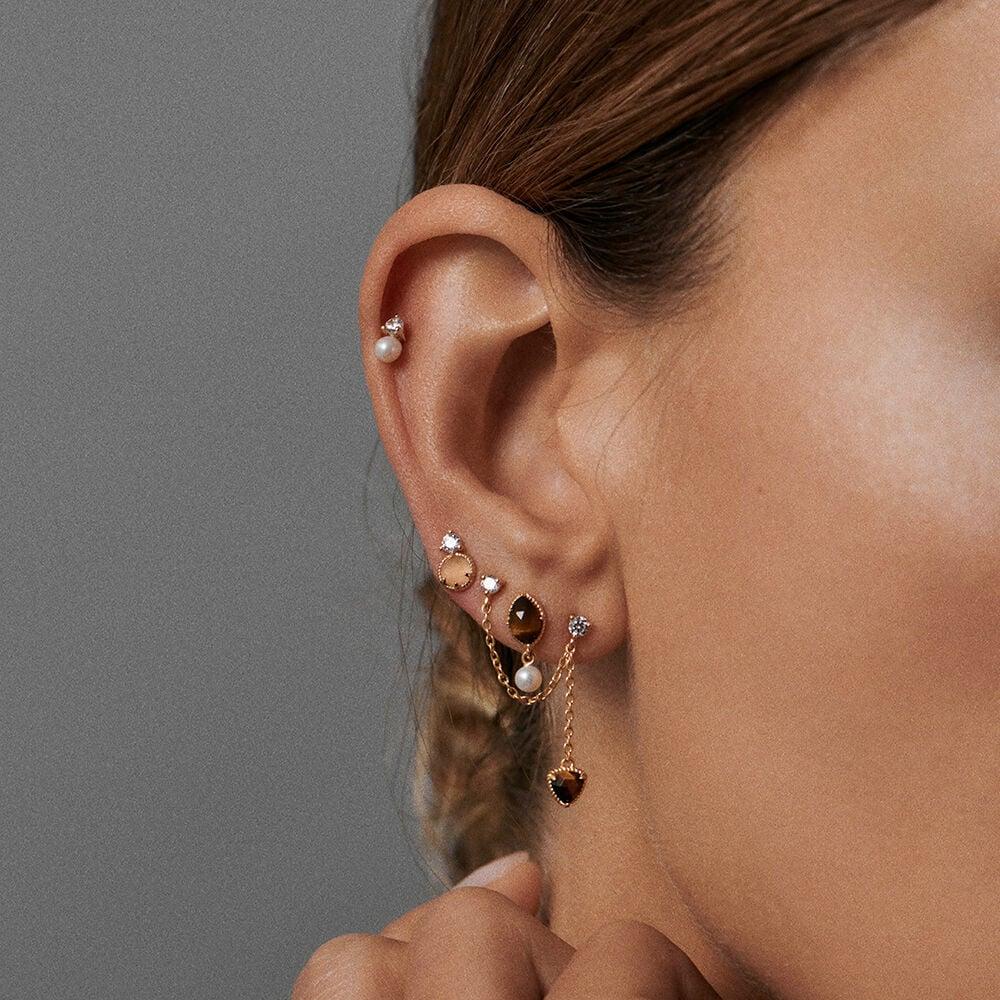 Agatha Piercing Puce MIX & MATCH - Oeil De Tigre 02390418-274-TU