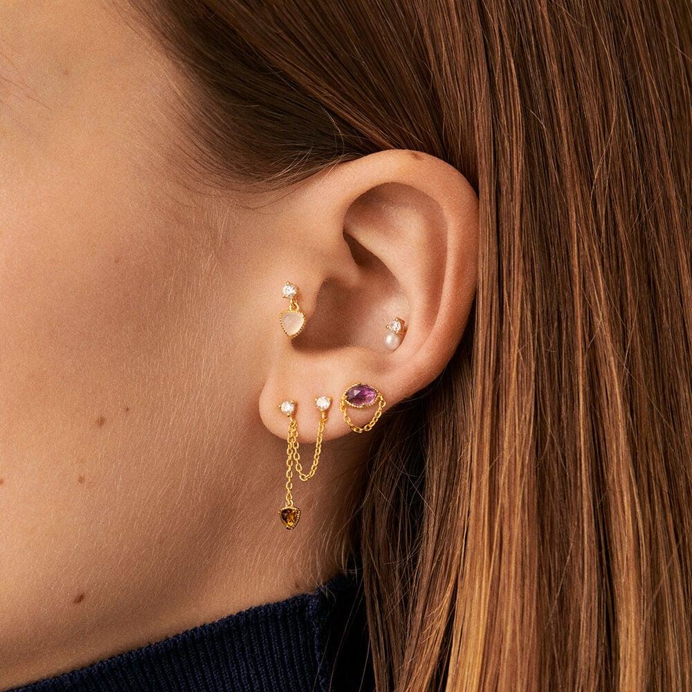 Agatha Piercing Puce MIX & MATCH - Perle / Doré 02390424-294-TU