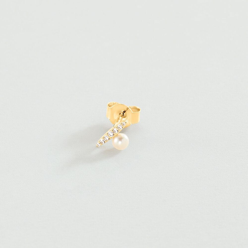 Agatha Piercing puce MIX & MATCH - Perle / Doré 02390425-294-TU