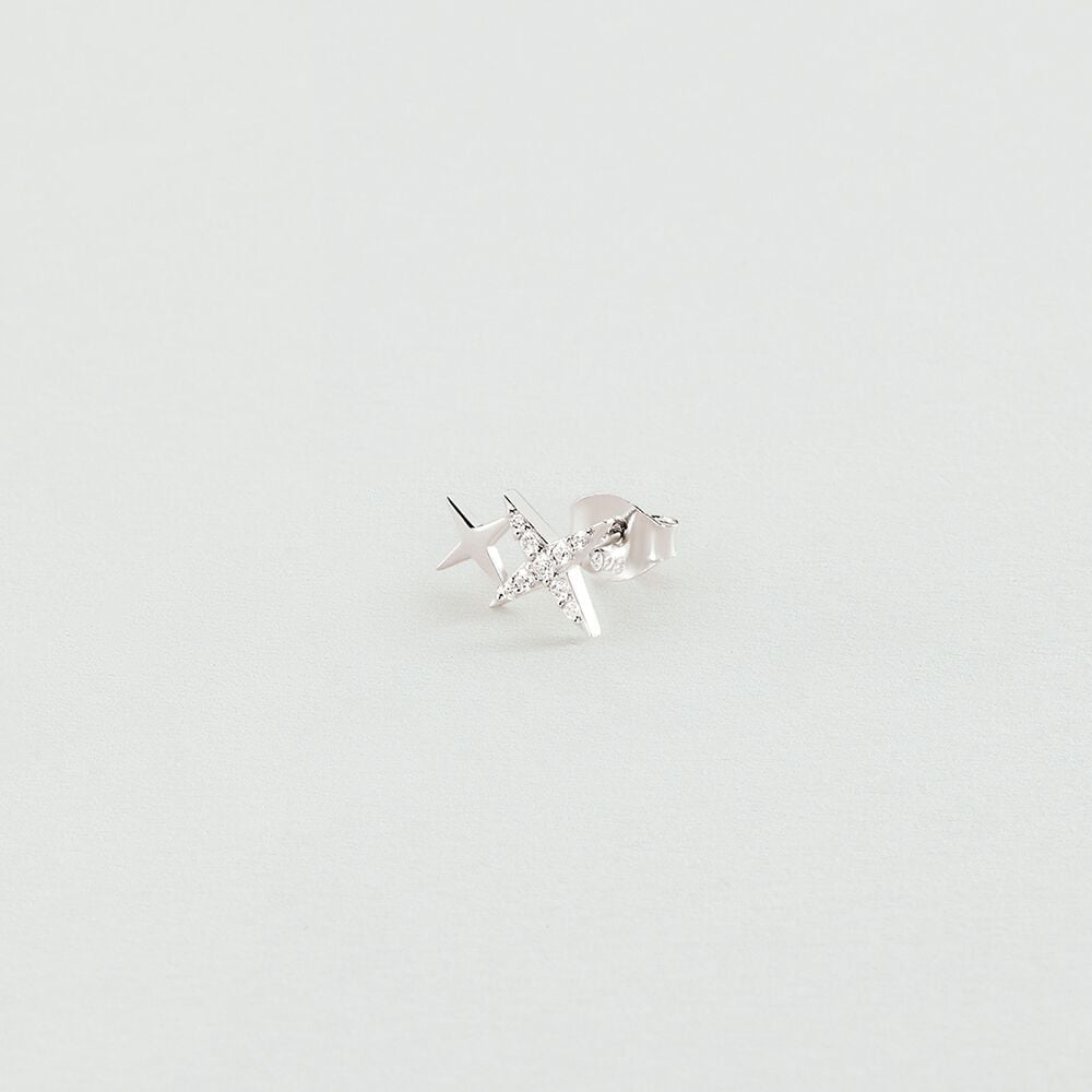 Agatha Piercing puce SHINING - Cristal / Argenté 02321110-136-TU