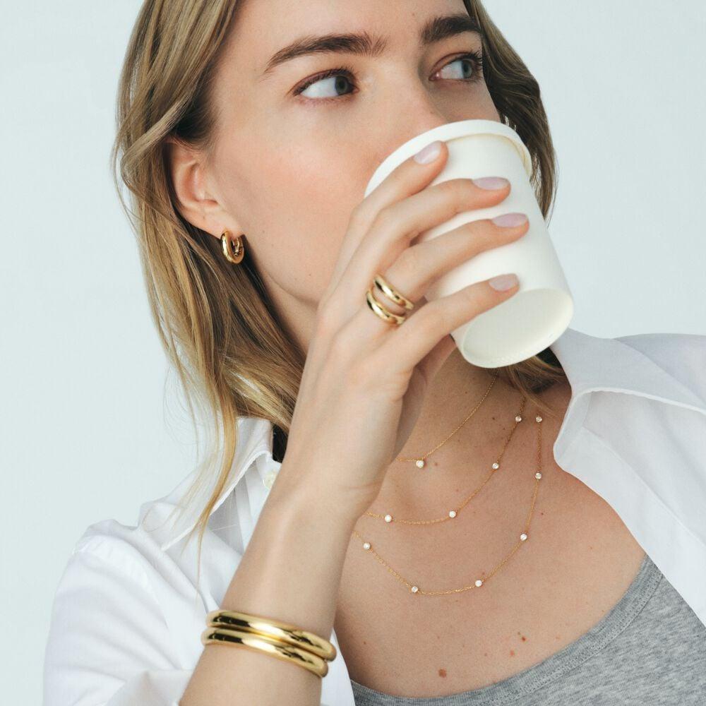 Agatha Sautoir BRILLANT - Cristal / Doré 02690209-137-TU