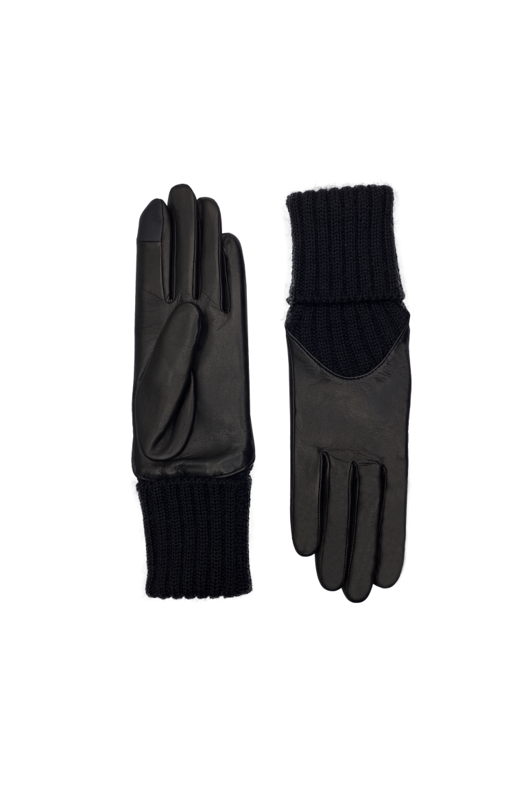 agnelle Gants Femme Cuir et Alpaga Cécilia