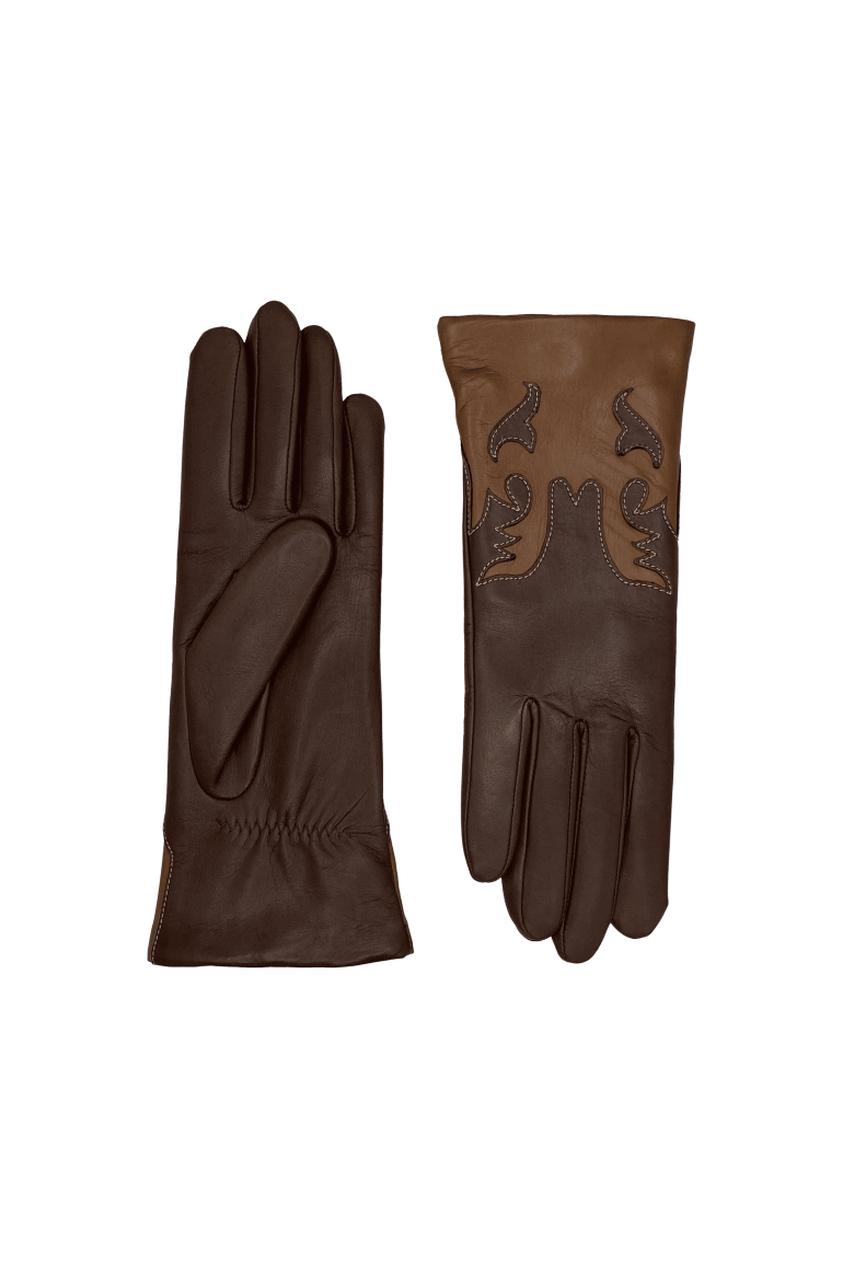 agnelle Gants Femme en Cuir Doublé Alpaga Trissy