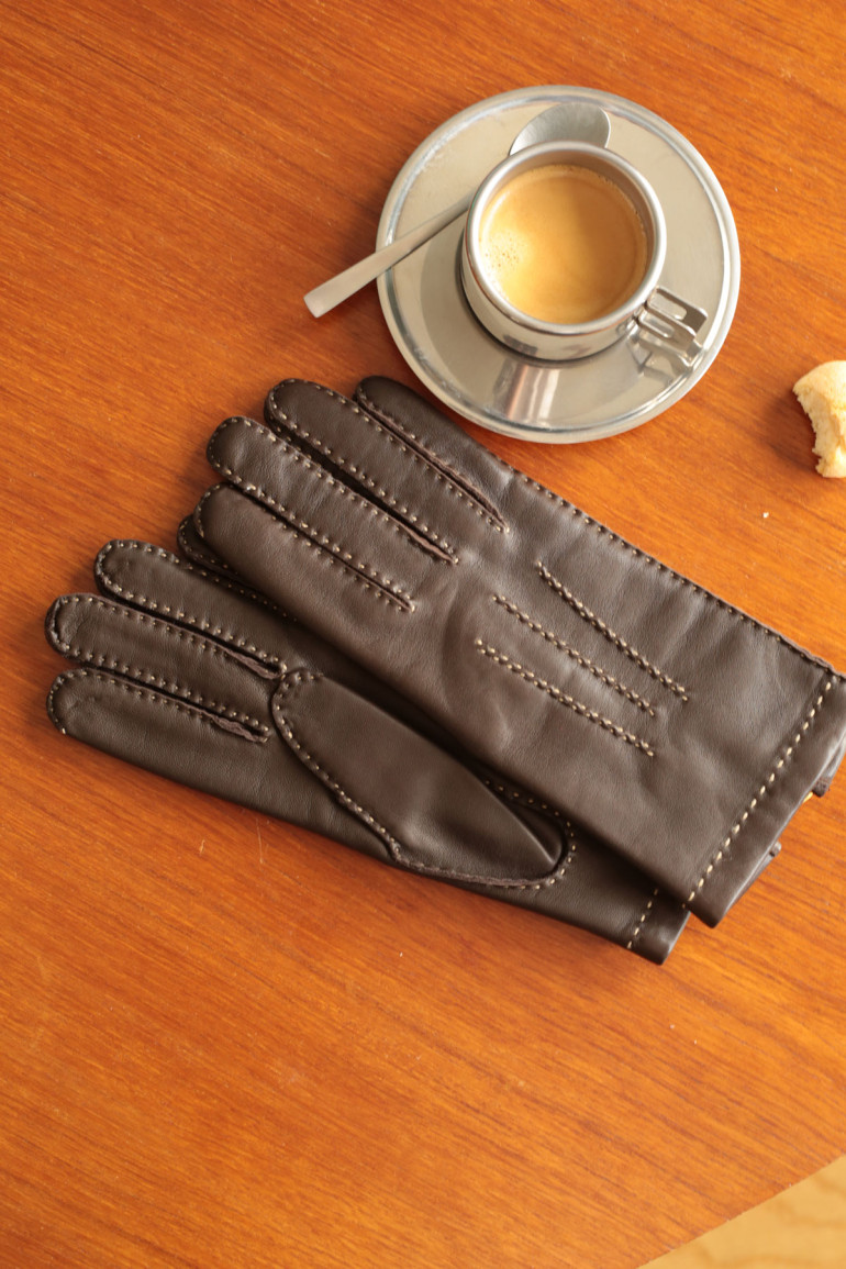 Agnelle Gants Femme En Cuir Doublés Cachemire Aude