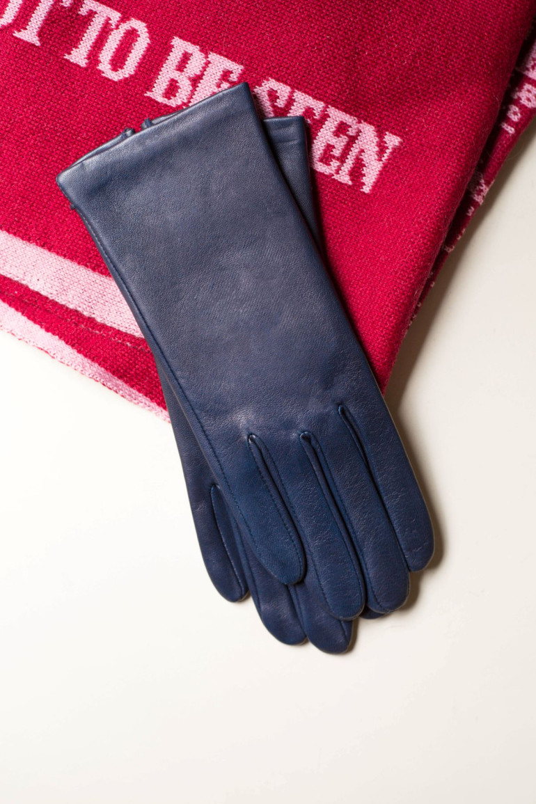 Agnelle Gants Femme En Cuir Doublés Soie Kate