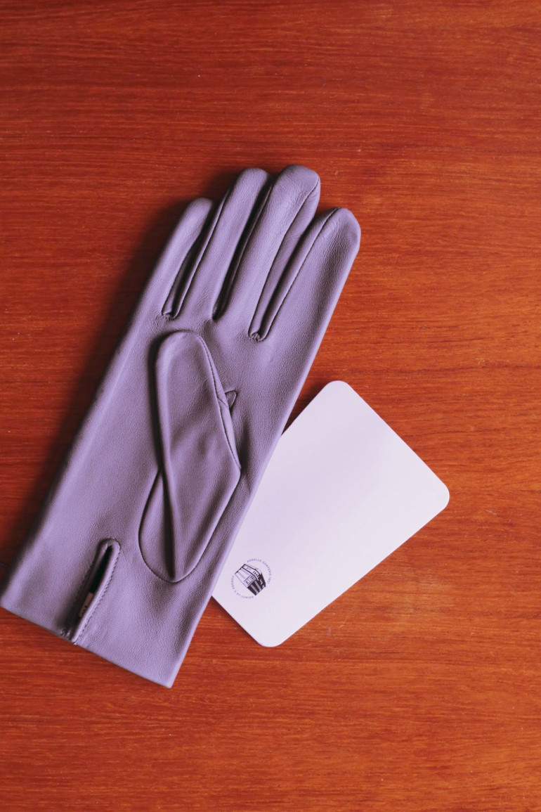 Agnelle Gants Femme En Cuir Doublés Soie Kate