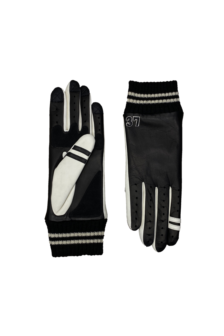 agnelle Gants Femme en Cuir Doublés Soie Teddy