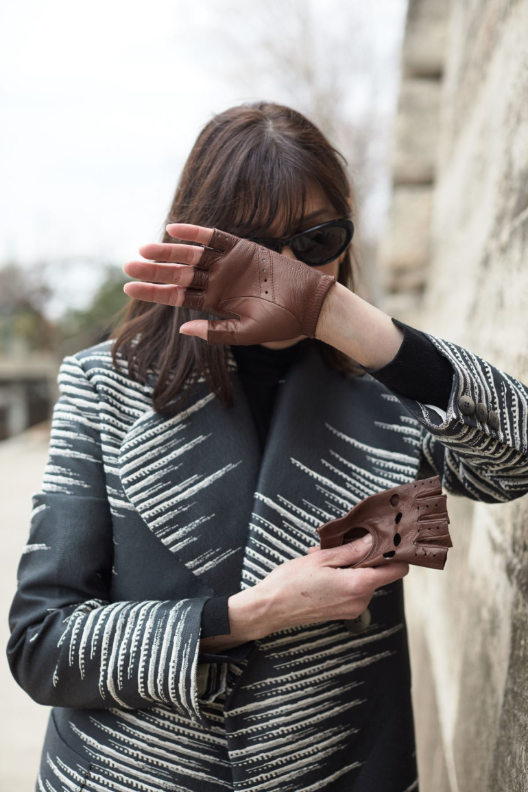 Agnelle Gants Femme En Cuir Faye DC