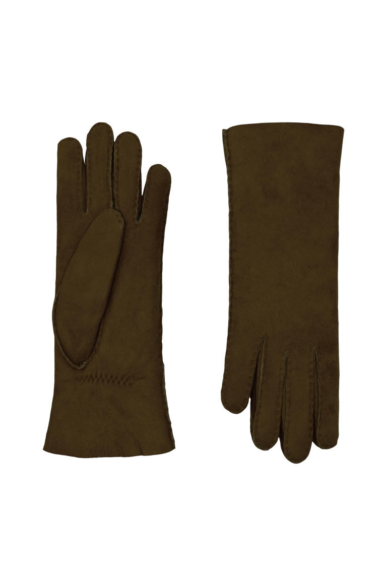 agnelle Gants Femme en Cuir Peau Lainée Denise