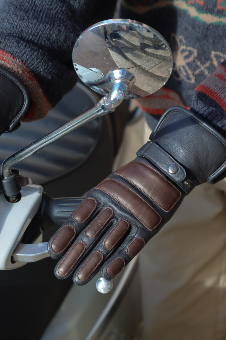 Agnelle Gants Homme En Cuir Doublés Alpaga Marvin