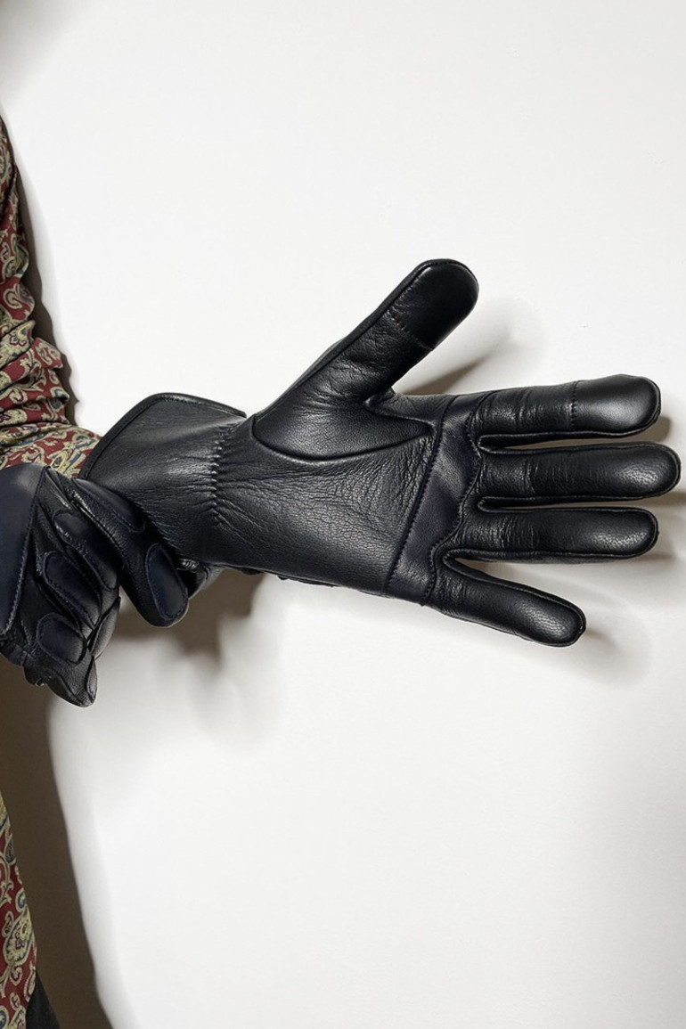 Agnelle Gants Homme En Cuir Doublés Alpaga Marvin