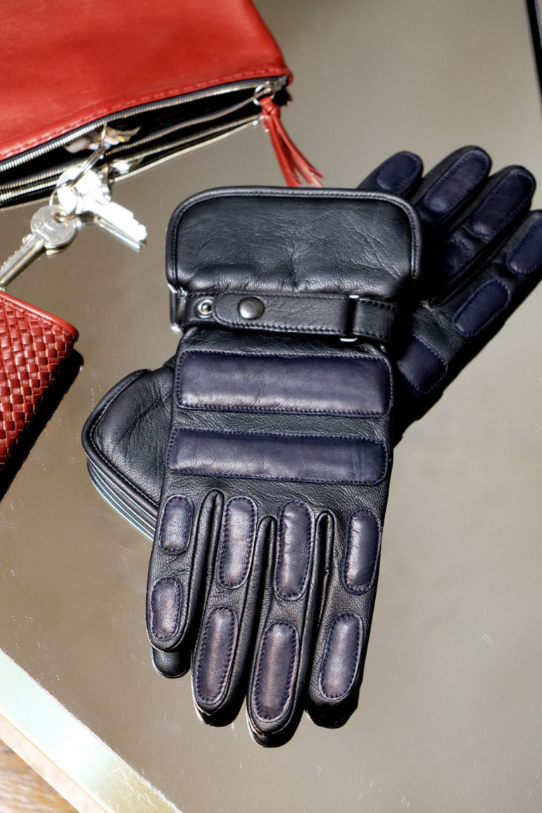 Agnelle Gants Homme En Cuir Doublés Alpaga Marvin