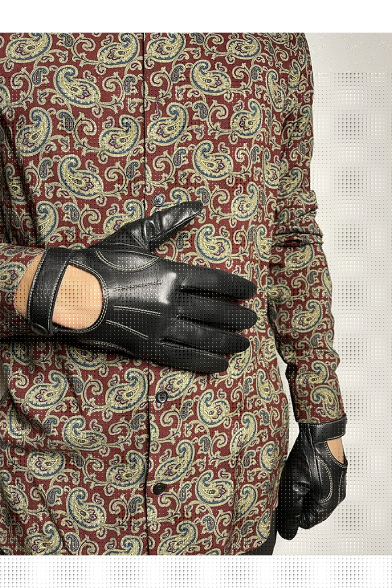 Agnelle Gants Homme En Cuir Liam