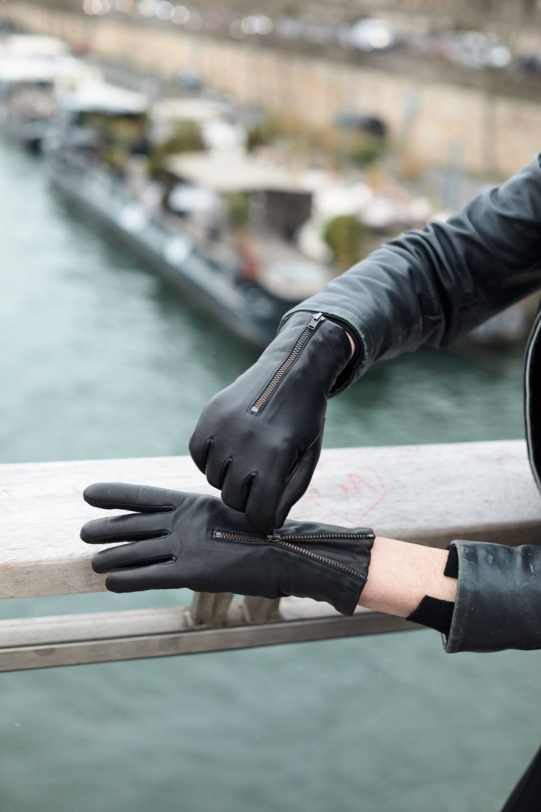Agnelle Gant Femme En Cuir Doublés Cachemire Jane I Gants Agnelle