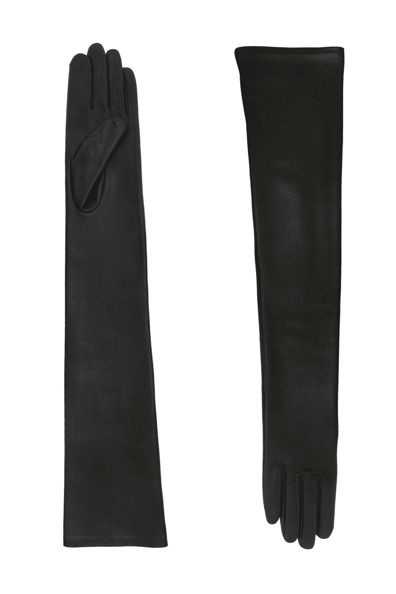 agnelle Gant Femme en Cuir long Doublés Soie Glamour