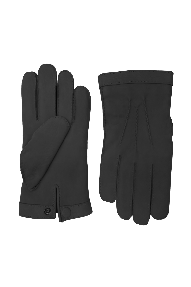 agnelle Gants en cuir pour Homme - Charles nubuck doublé cachemire