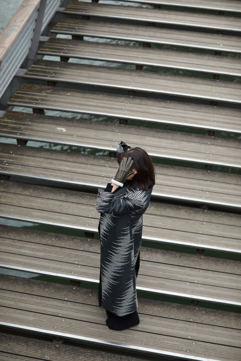 Agnelle Gants Femme En Cuir Doublés Alpaga Marie-Louise