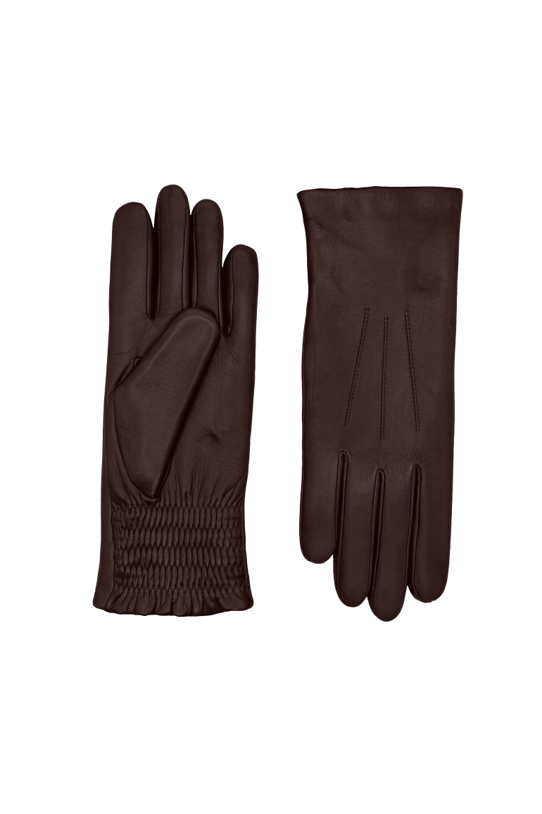 agnelle Gants Femme en Cuir Doublés Lapin New Betty