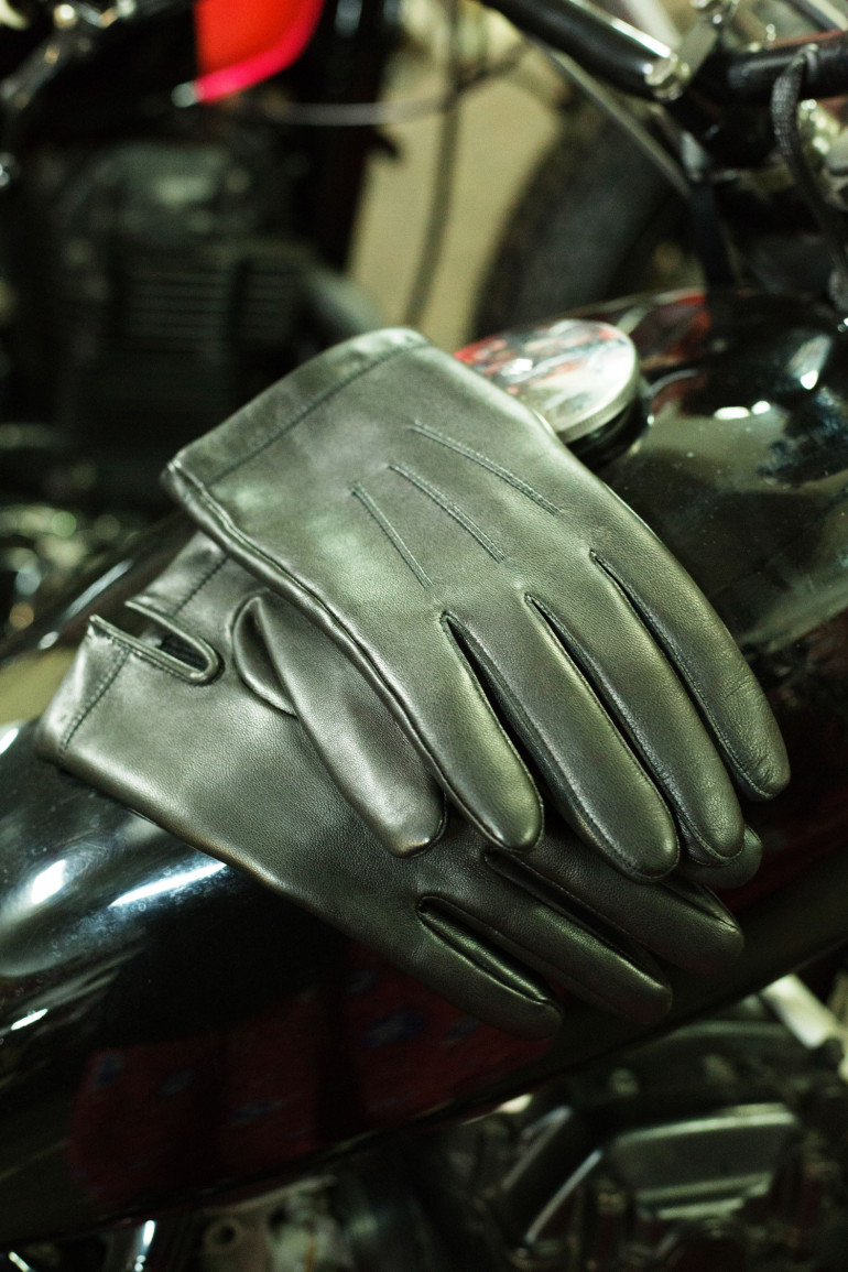 Agnelle Gants Homme Tactile En Cuir Doublés Polaire Xavier