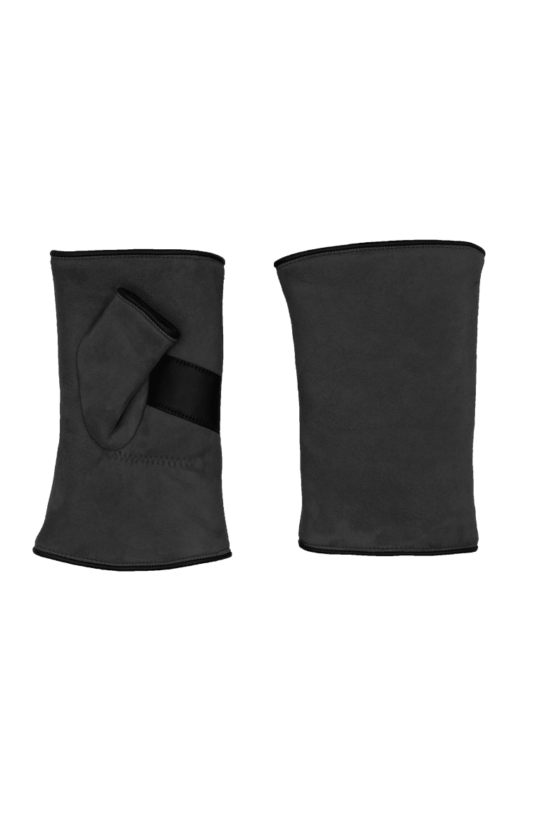 agnelle Mitaines Homme en cuir Bomber Mitaine double face