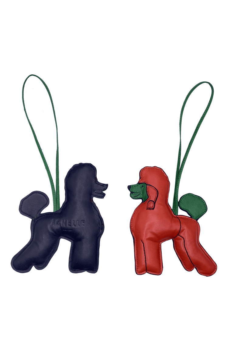 agnelle Porte-clés animaux en cuir d'agneau – Races de chiens