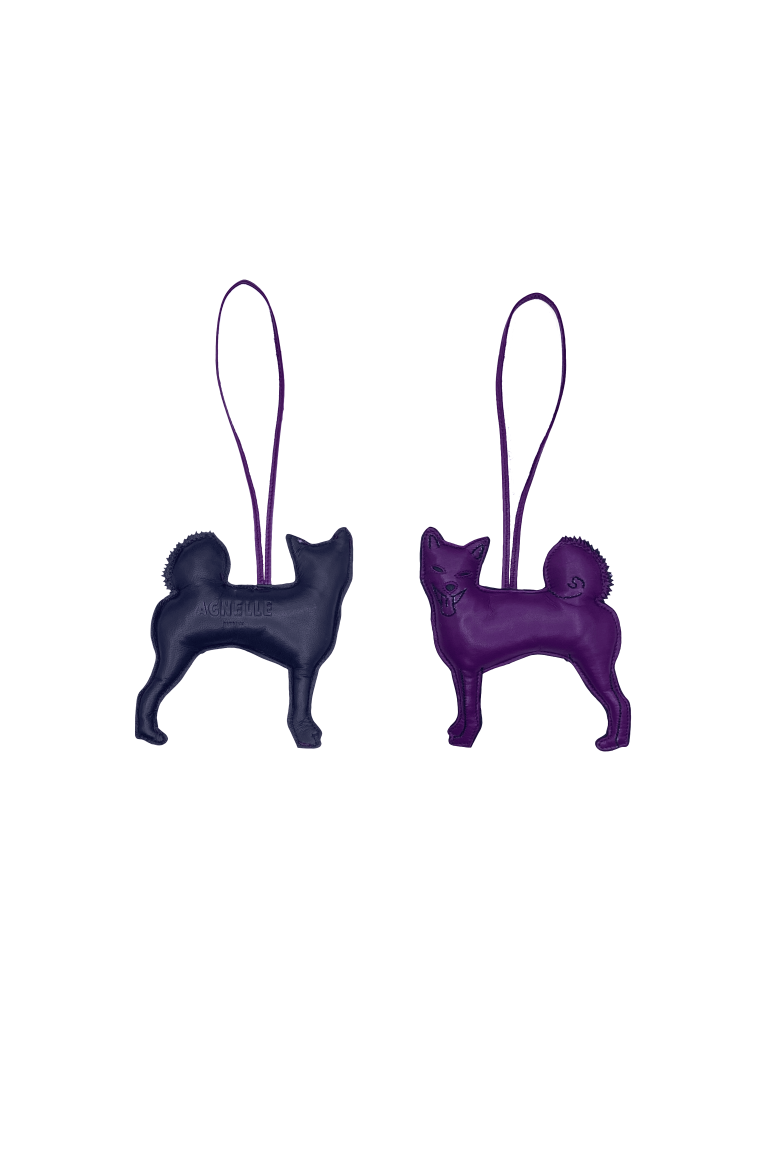 agnelle Porte-clés animaux en cuir d'agneau – Races de chiens