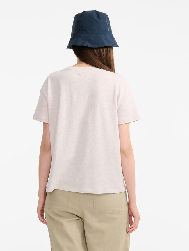 Aigle T-shirt Col Rond Encoton Et Lin Catégories