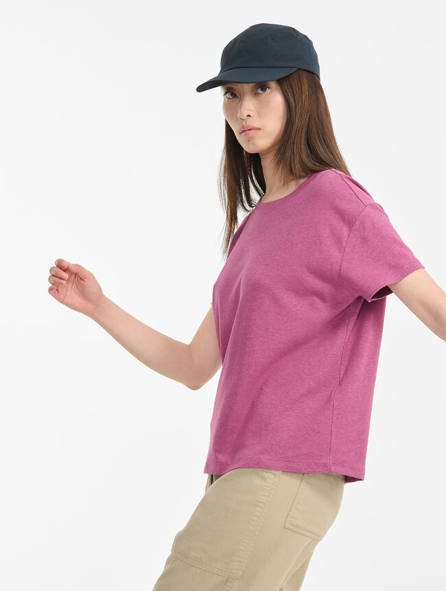 Aigle T-shirt Col Rond Encoton Et Lin Catégories